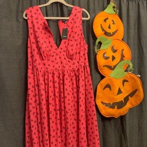 Torrid Pink Butterfly dress Size 2